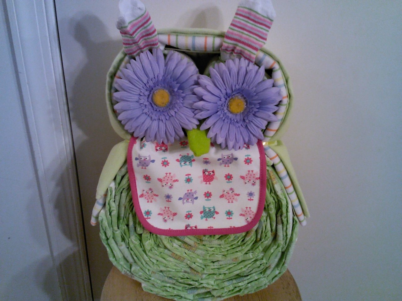 Diaper Cake baby shower centerpiece gift for newborn boy or girl