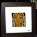 Sudanese Bride BLUE - acrylic on wood