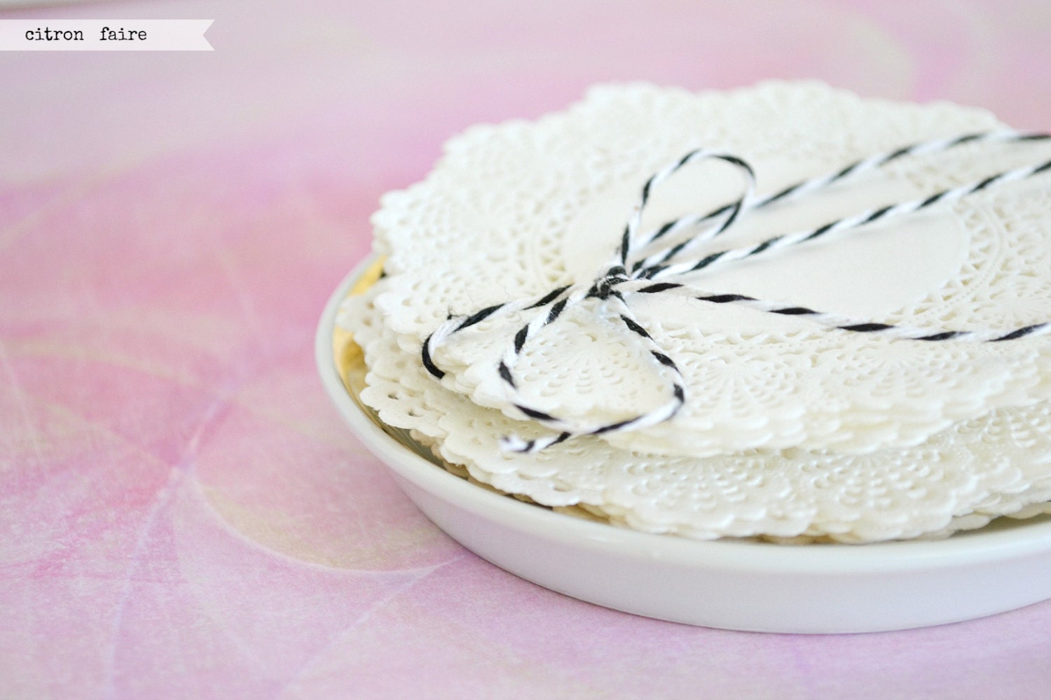 vintage Paper Doilies, 3.5 inch
