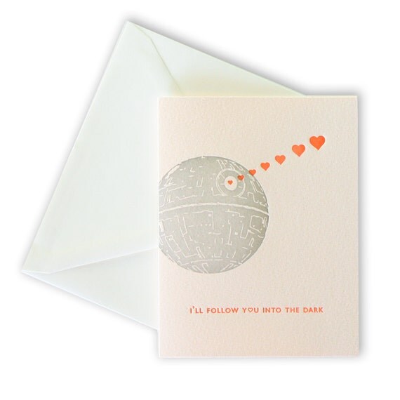 DARTH VADER, Letterpess Valentine Card