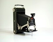 1930s Vintage Camera Kodak Six-16 (616) Folding Camera with Leather Case and Manual