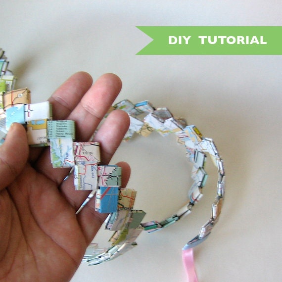 Woven Paper Garland - How to Make - DIY Tutorial - Make Your Own Garland PDF Plus Bonus Bracelet Tutorial