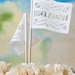 Centerpiece Flags (1 doz) . Personalized SANTA CRUZ design