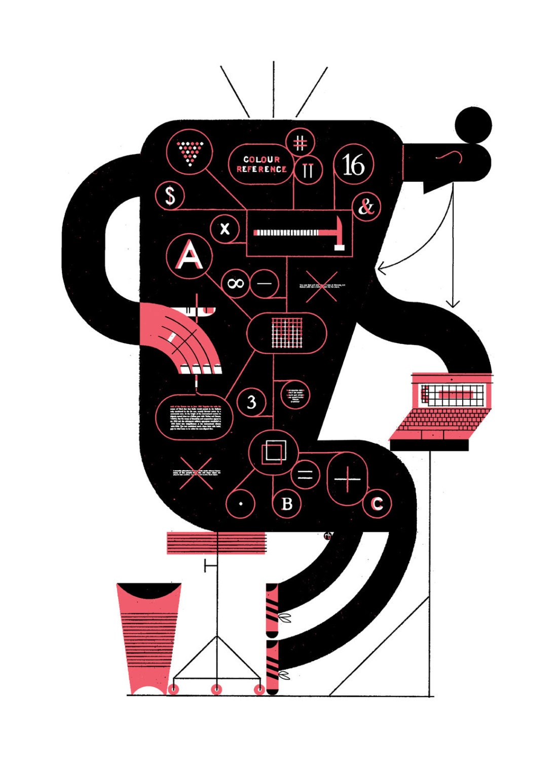 the Worker Silkscreened Print