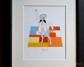 Dancing Dogs Disco Art Print