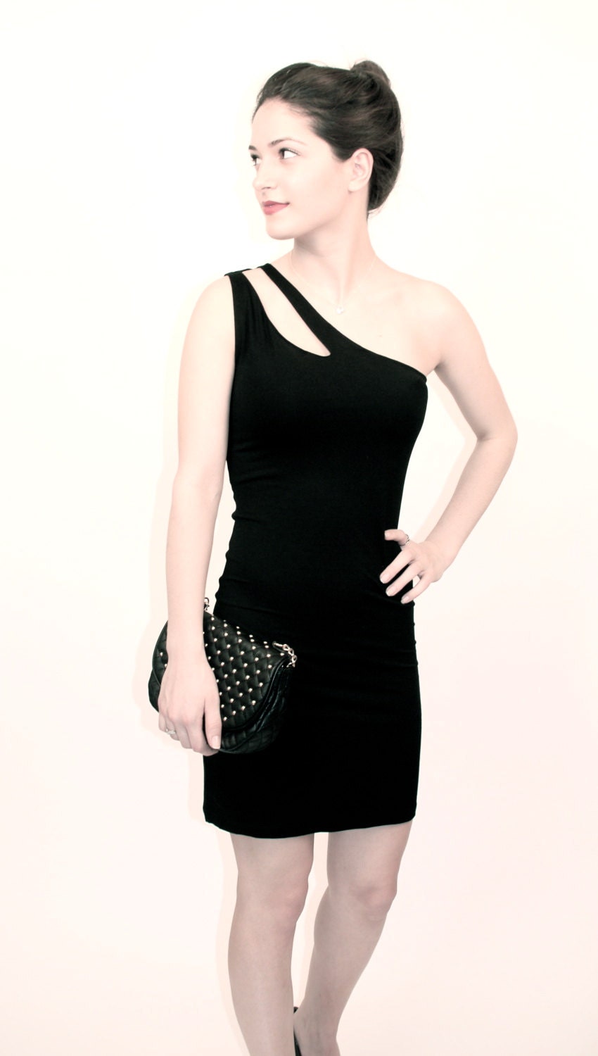 One Shoulder Dress with a Wave - Donation to UNICEF - Item MM-DRT13-23B04