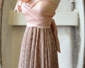 Mocha Lace Octopus Convertible Wrap Dress- Bridesmaids, Wedding