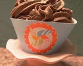 12 Pinwheel Party Cupcake Wrappers - Ready to Ship - Featured on Hostess with the Mostess