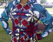 African Print Mix Summer Hoodie