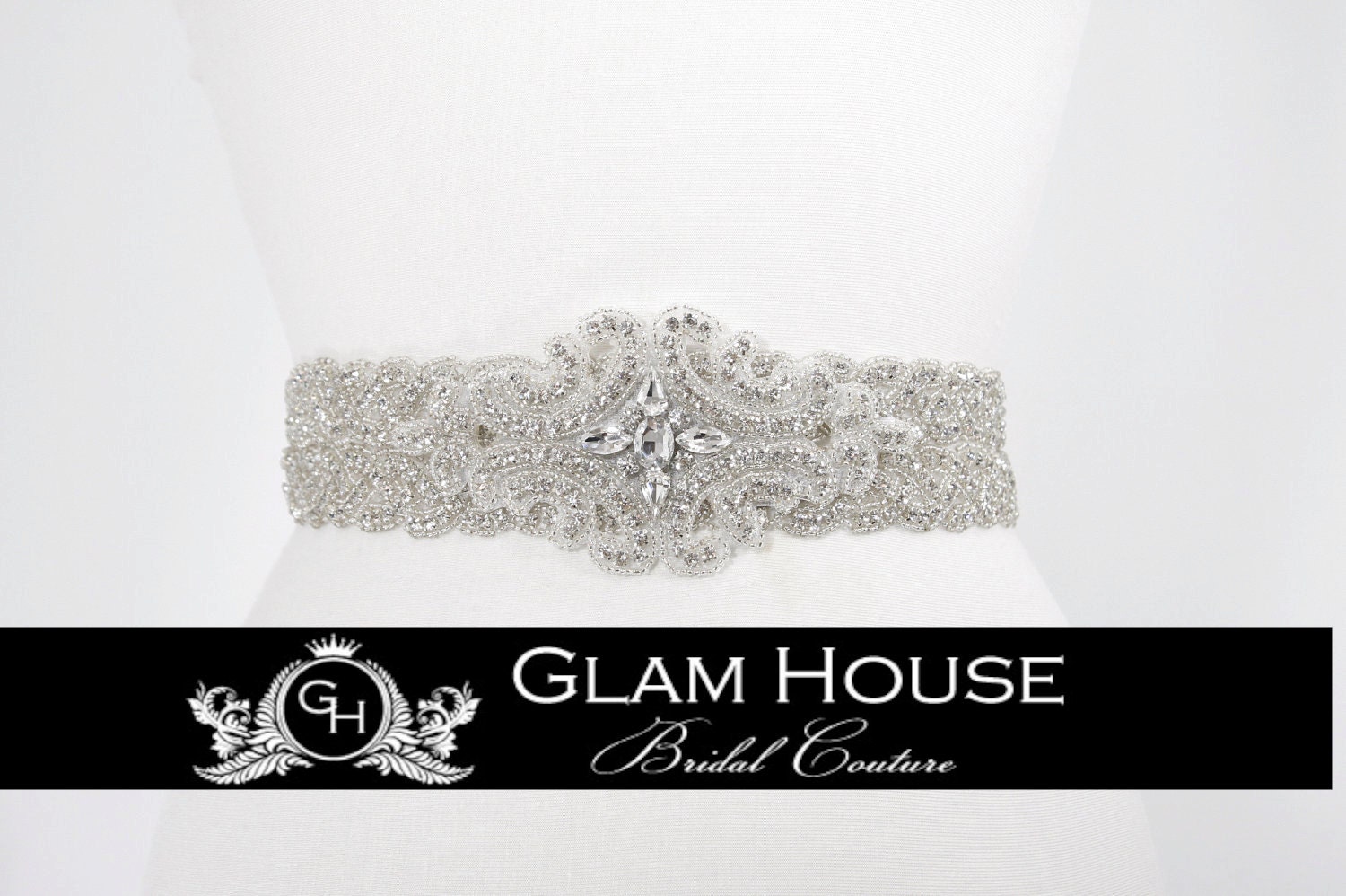 Rhinestone  Bridal sash belt , Wedding Sash