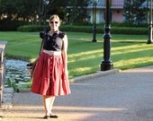 Button Down Full Gathered Skirt - Custom Made