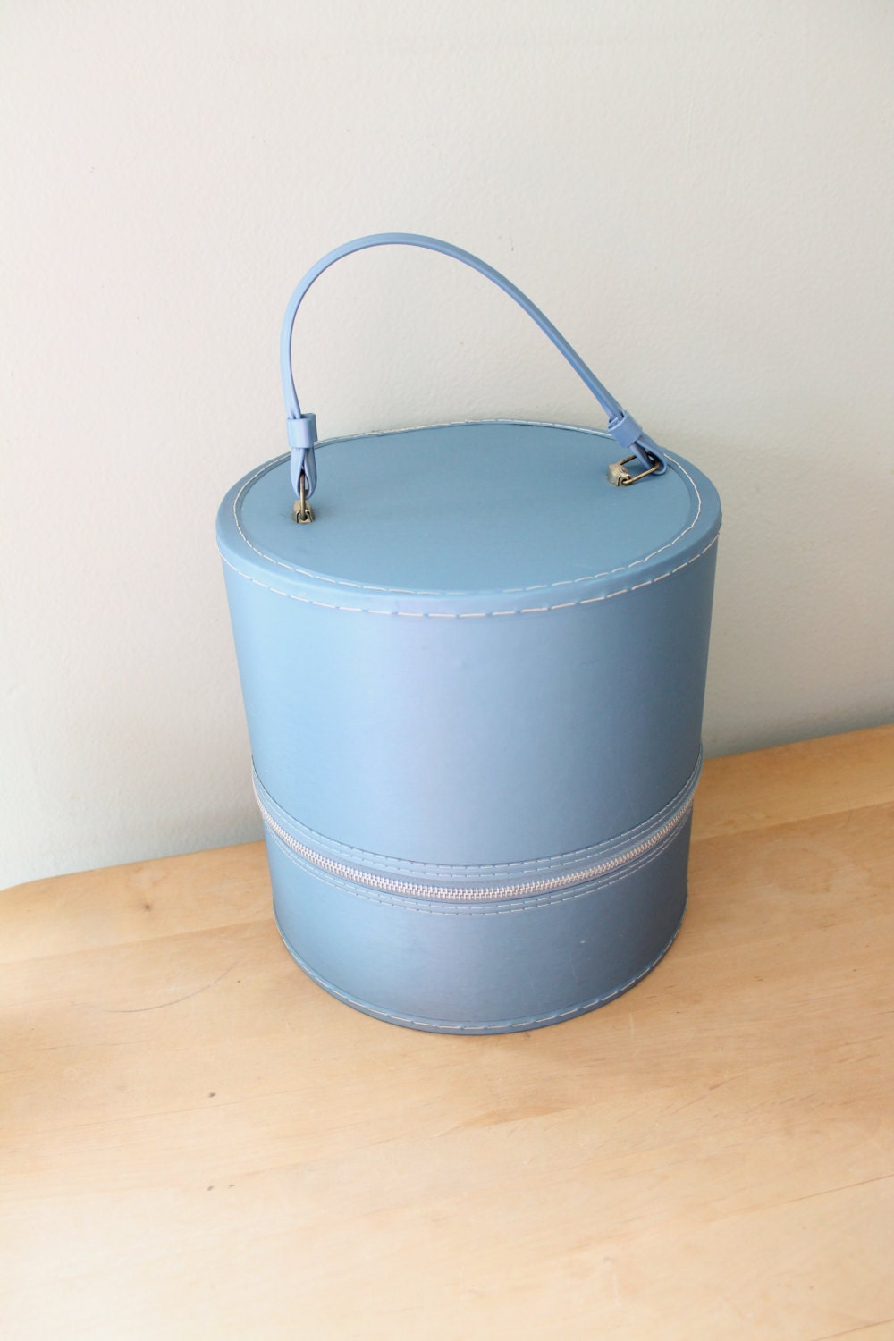 Blue and Gold Hat Box
