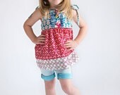 Spring - Maggie Tank. Floresta Sashet Lotus. Cotton VOILE