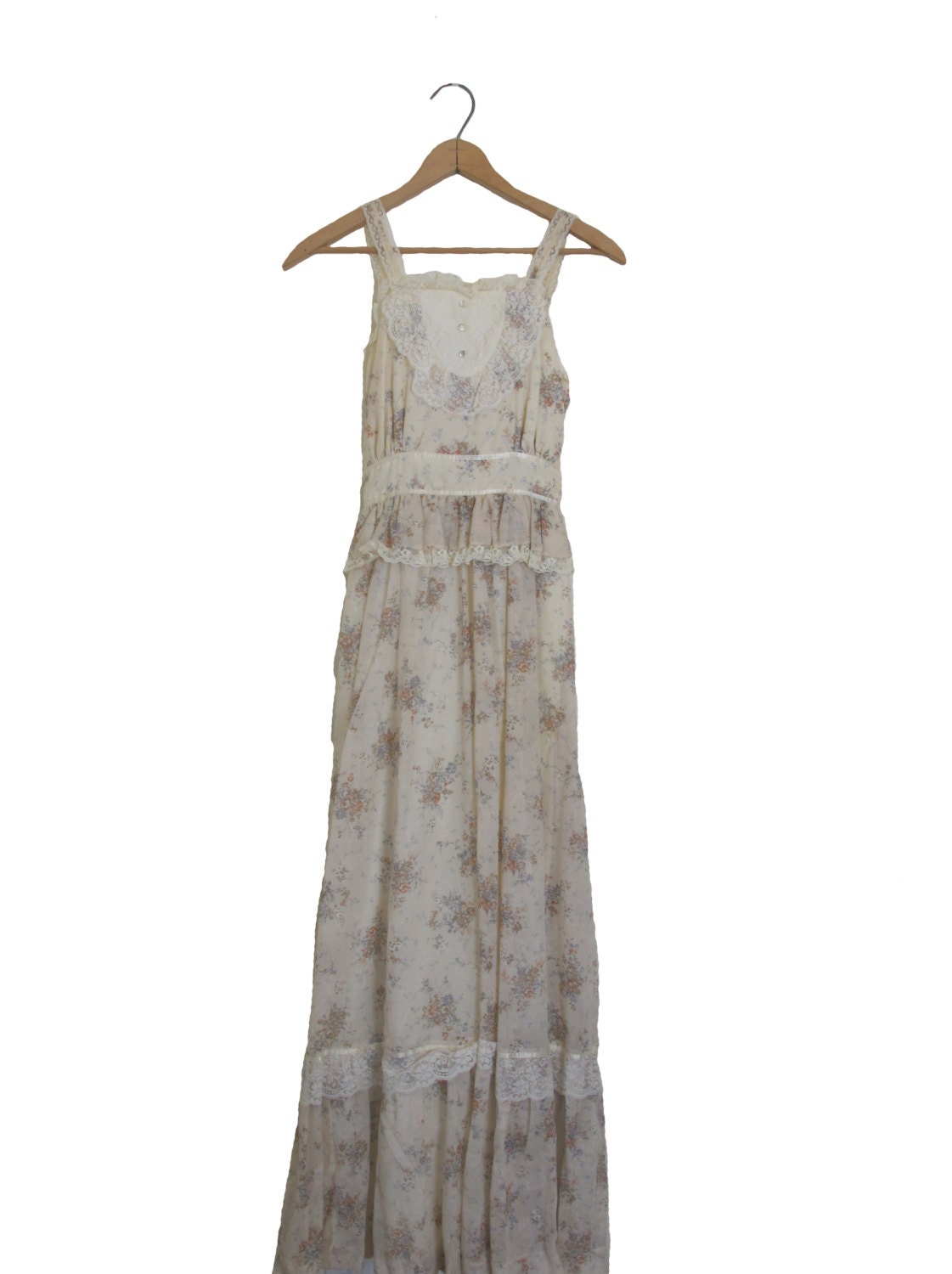 Vintage Gunne Sax Style Maxi Dress