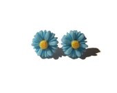 cornflower blue flower earrings etsy uk floral summer pretty jewellery retro vintage style