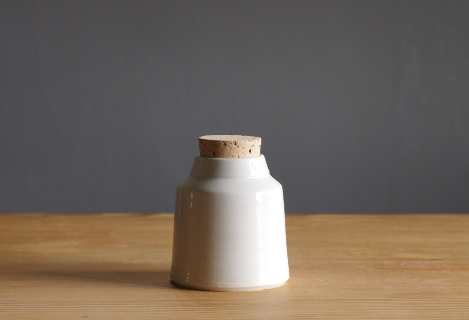 SALE white porcelain bottle jar container pottery ceramic modern minimal simple kitchen