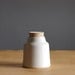 SALE white porcelain bottle jar container pottery ceramic modern minimal simple kitchen
