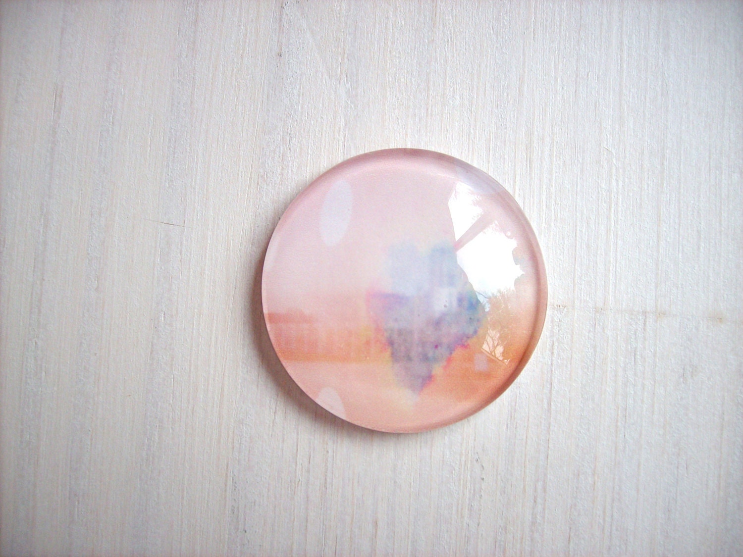 Valentine Heart Magnet: Heart, Valentine's Day, Pink, Romantic, For Her, For Him, Abstract, Art - 1.5 Inches Magnet