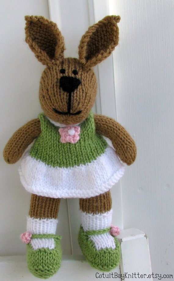 Hand Knitted Stuffed Toy Bunny Rabbit Plush Doll Children Toy Stuffed Animal Kids Toy Bunny Soft Toy Alexis