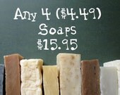 Soap Sampler Sale: 4 bars for 15.95