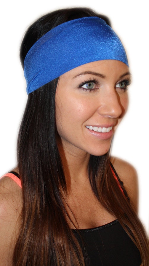 Manda Bee's Luscious Yoga Headband in Deep Ocean Blue