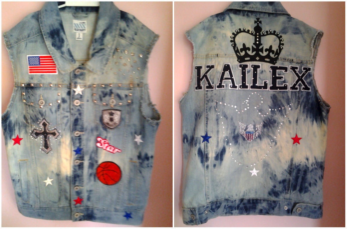 Boys Custom denim vest