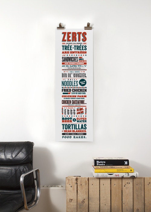 Parks and Recreation Tom Haverford Apps and Zerts 8" x 24" Poster
