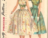 Simplicity 1616 Vintage Dress Sewing Pattern 1950s Rockabilly Bust 30 Inches UNCUT