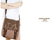Design Messenger Bag - Giraffe ( Bole Brown / Handmade / Cotton / Yarn / Unisex )