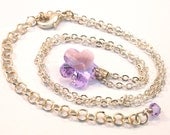 Bridal Jewelry UK, African Violet Necklace, Purple Pendant Necklaces, Swarovski