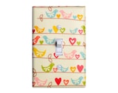 Bird Light Switch Plate Cover / Girls Kids Room / Baby Nursery Decor / Sweetest Bird by Riley Blake
