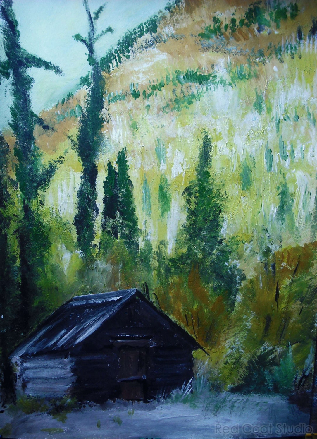 Colorado Ghost Town USA Fine Art Acrylic Original Painting