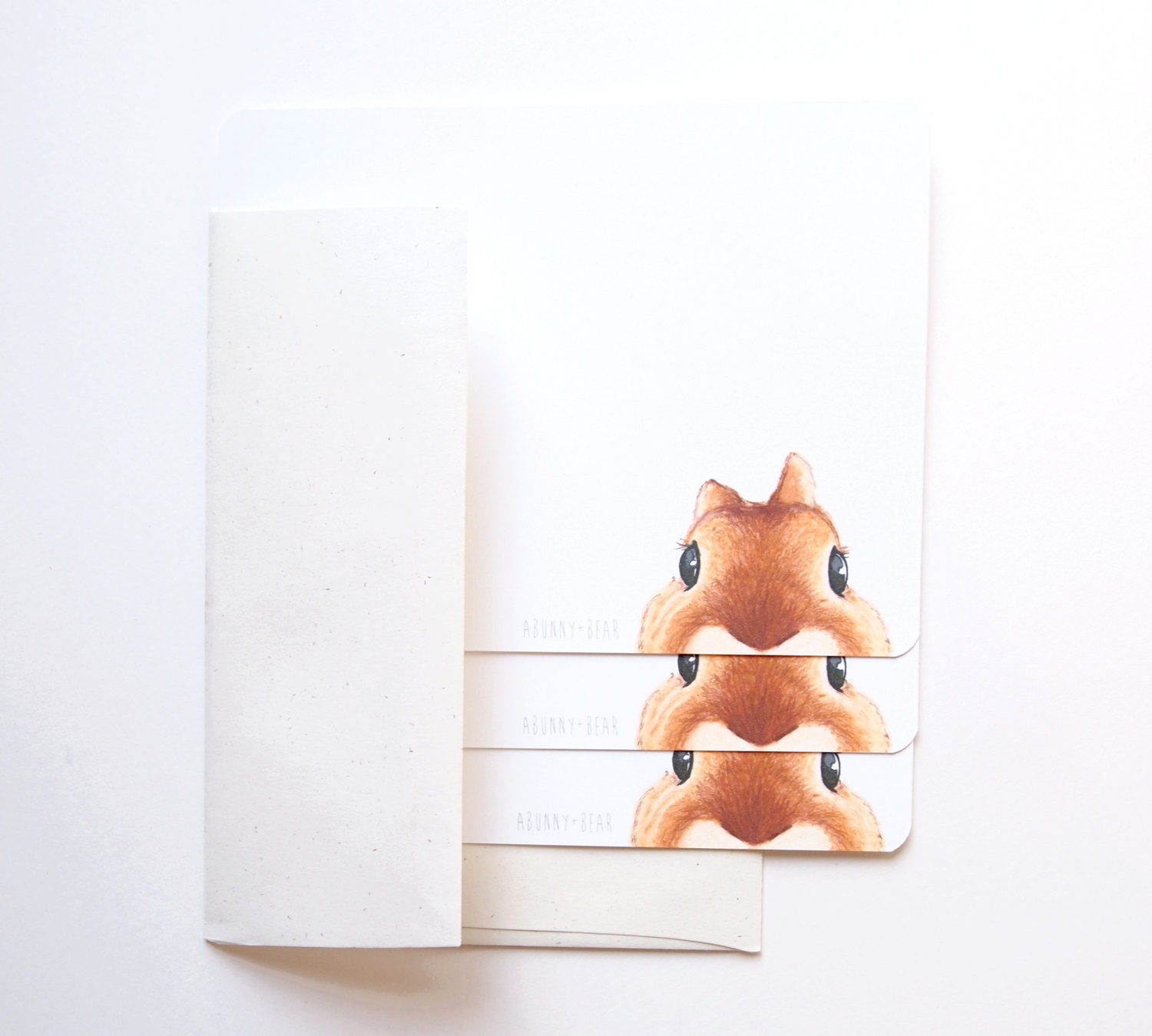 Rustic Recipe Note Cards - bunny rabbit, fine paper goods gift set, notecards, stationery, stationaries, handmade letter