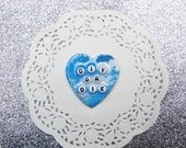 glitter clouds 'DIY OR DIE' heart brooch - cute & sassy