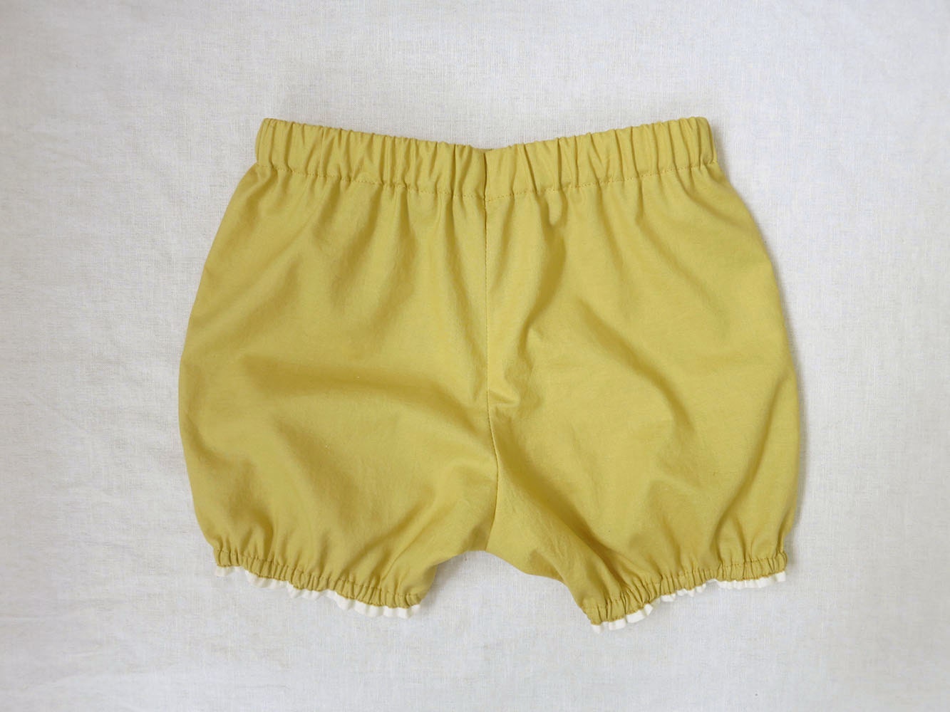 yellow cotton bloomers / shorts / diaper cover