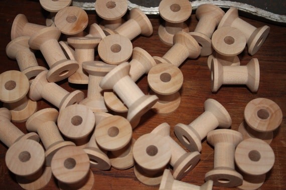 Wood Spools -- 1 1/4"--set of 12 Il_570xn