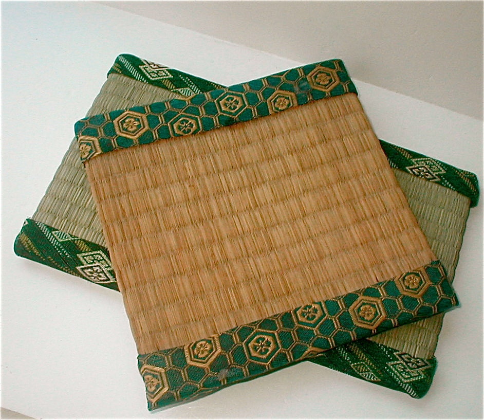 Japanese Bonsai Tatami Mat Set Woven Rush Mats by studiostebbylee