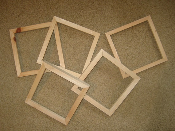 5 Unfinished 6x6 wood picture frames my no113 by niceframes