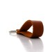 Handmade Rust Leather Keychain, Earth Tone Accessory, Brick Key Ring