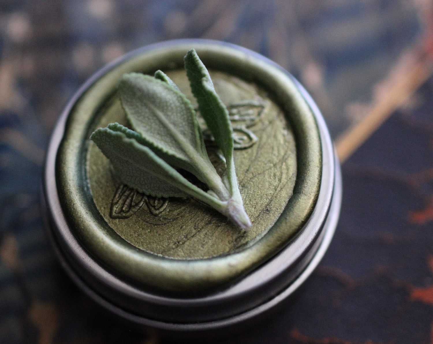 Chaparral natural solid perfume round MAN TIN - For Dad and/or the Naturalist - Cowboy Perfume - California Wild Wood and Sage - IlluminatedPerfume