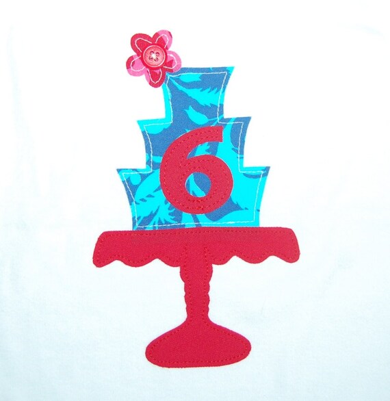 Girls birthday shirt ... Ready To Ship Flower Vintage Cake Stand ... Girls 6th Birthday shirt ... ready to ship Il_570xn