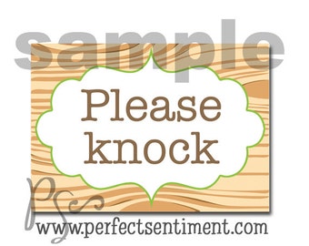 Please knock sign on Etsy, a global handmade and vintage marketplace.