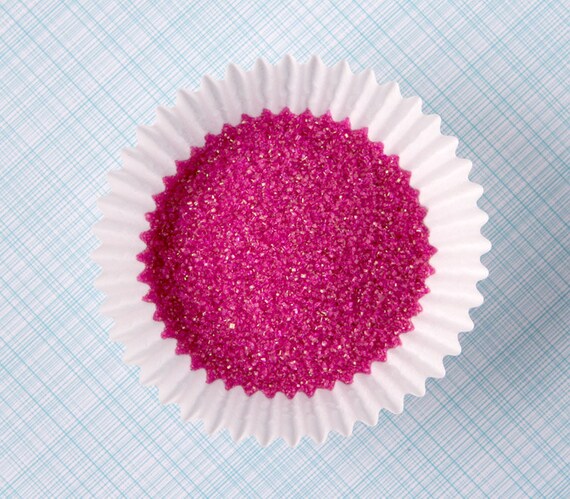 Fuchsia Sanding Sugar for Decorating Cupcakes, Cookies and Cakes (4 ounces) Il_570xn