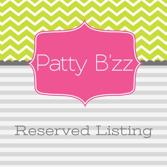 Reserved Listing for Laura Shepard