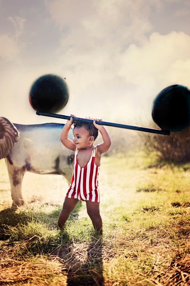 Toddler Boy Wrestling Singlet Circus Strong Man Costume by Leotots