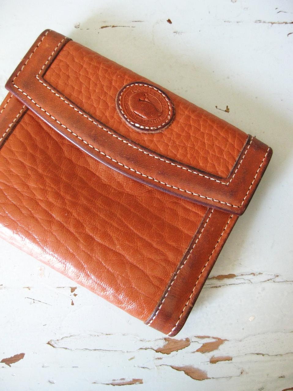 Vintage Dooney and Bourke Leather Wallet by Swoonshop on Etsy