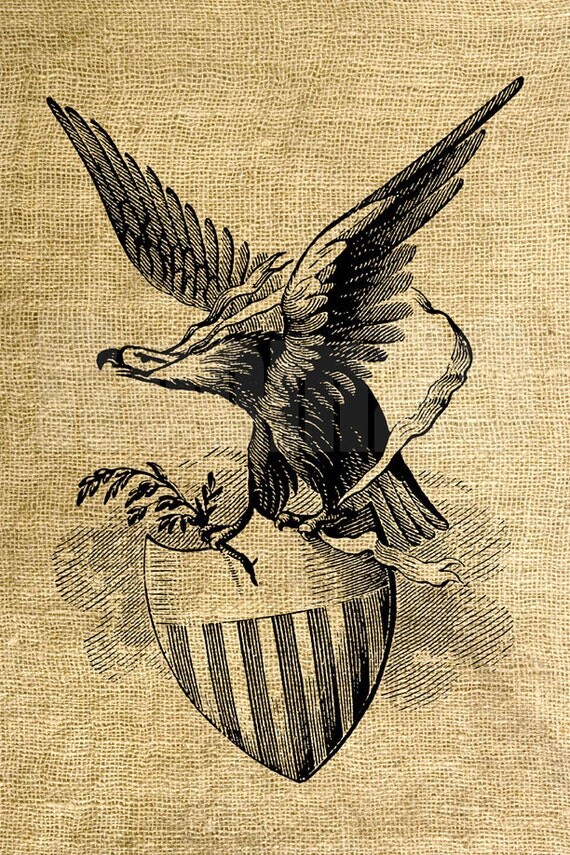 Instant Download American Eagle Vintage Illustration And Pictures