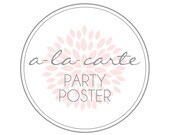 A-LA-CARTE - Party Poster - Petite Party Studio Il_170x135