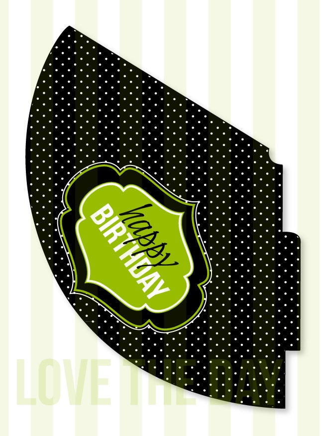 Little Man Party PRINTABLE Birthday Hat by Love The Day Il_570xn