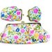 Vintage Flower Clutch Set - Lot of Bright & Colorful 1960s Floral Bags / Satin Sacks